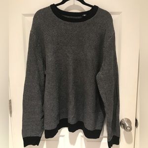 Chaps black and light gray sweater XL
